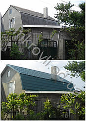 Монтаж кровли из металочерепицы Монтеррей.