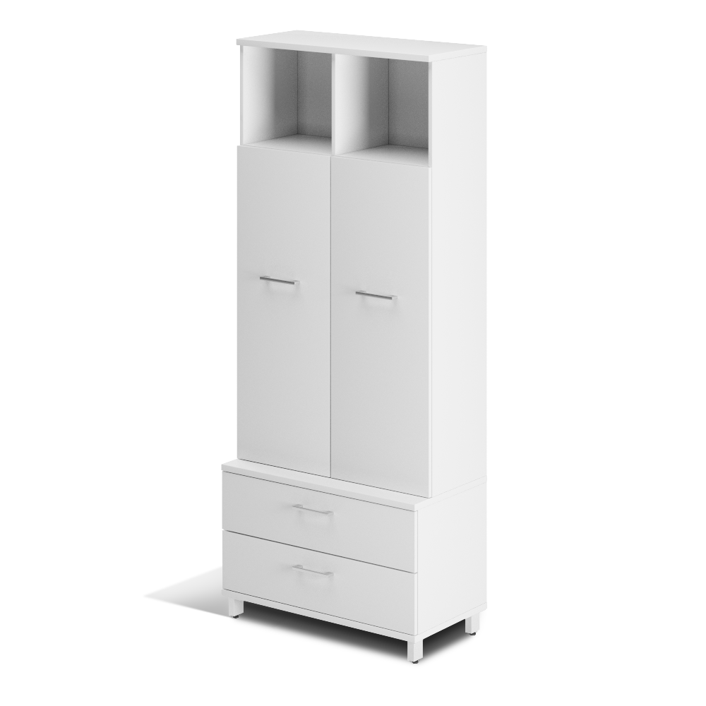 Офісна шафа для документів Джет J4.35.20 корпус та фасад ДСП висота 1954 мм (MConcept-ТМ)