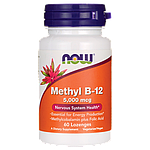 Метил Б-12 (метилкобаламін) з фолієвою кислотою / Methyl B-12, 5000 мкг 60 таблеток під язик
