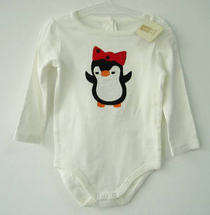 Бодик "Пингвин" Crazy8 для девочки 12-18 месяцев (бодік "Пінгвін"), фото 1