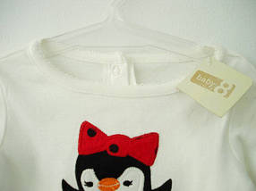 Бодик "Пингвин" Crazy8 для девочки 12-18 месяцев (бодік "Пінгвін"), фото 2