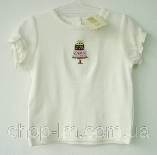 Футболка "Торт" для девочки Crazy8 (футболка для дівчинки 6-12 місяців)