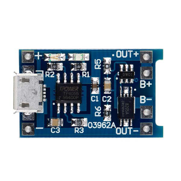 TP4056 18650 Модуль зарядний пристрій для li-ion (micro USB) із захистом, фото 1