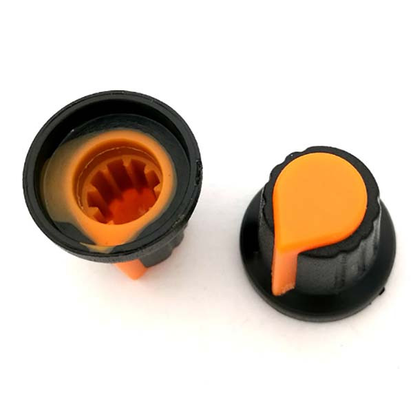 Ручка AG2 для потенціометра жовтогаряча, фото 1