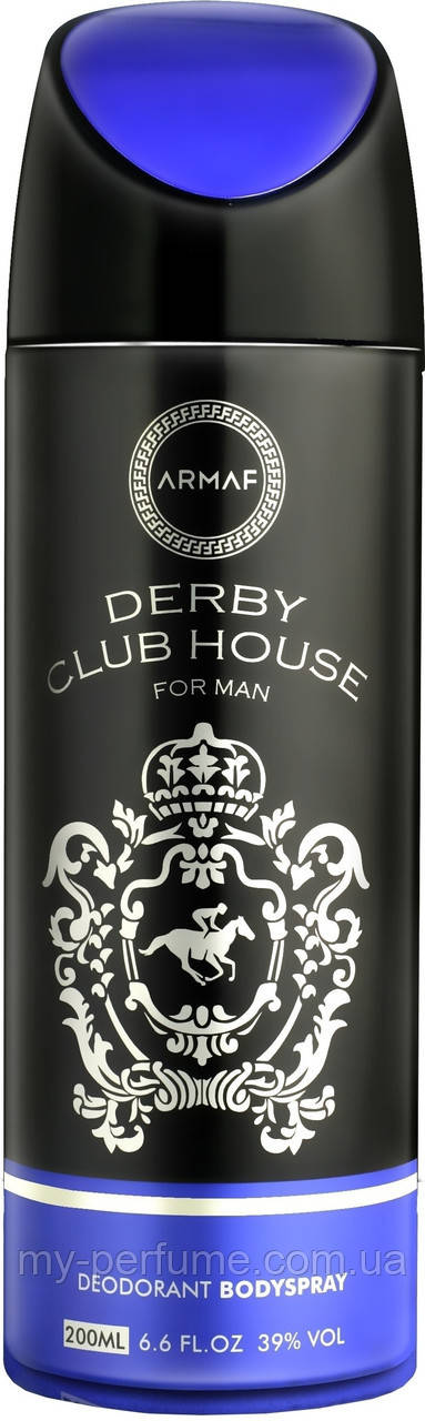 Мужской парфюмированный дезодорант Armaf Derby Club House 200 ml - фото 1 - id-p642437574