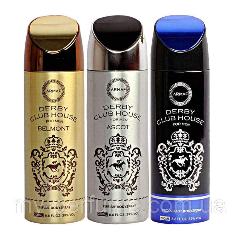 Мужской парфюмированный дезодорант Armaf Derby Club House 200 ml - фото 3 - id-p642437574