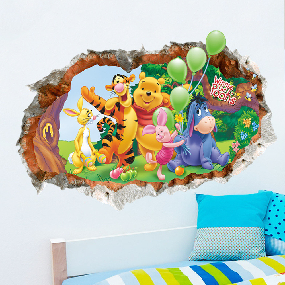 Виниловая 3D наклейка на стену Choyo ZY1485 Винни Пух и друзья - фото 1 - id-p642460545