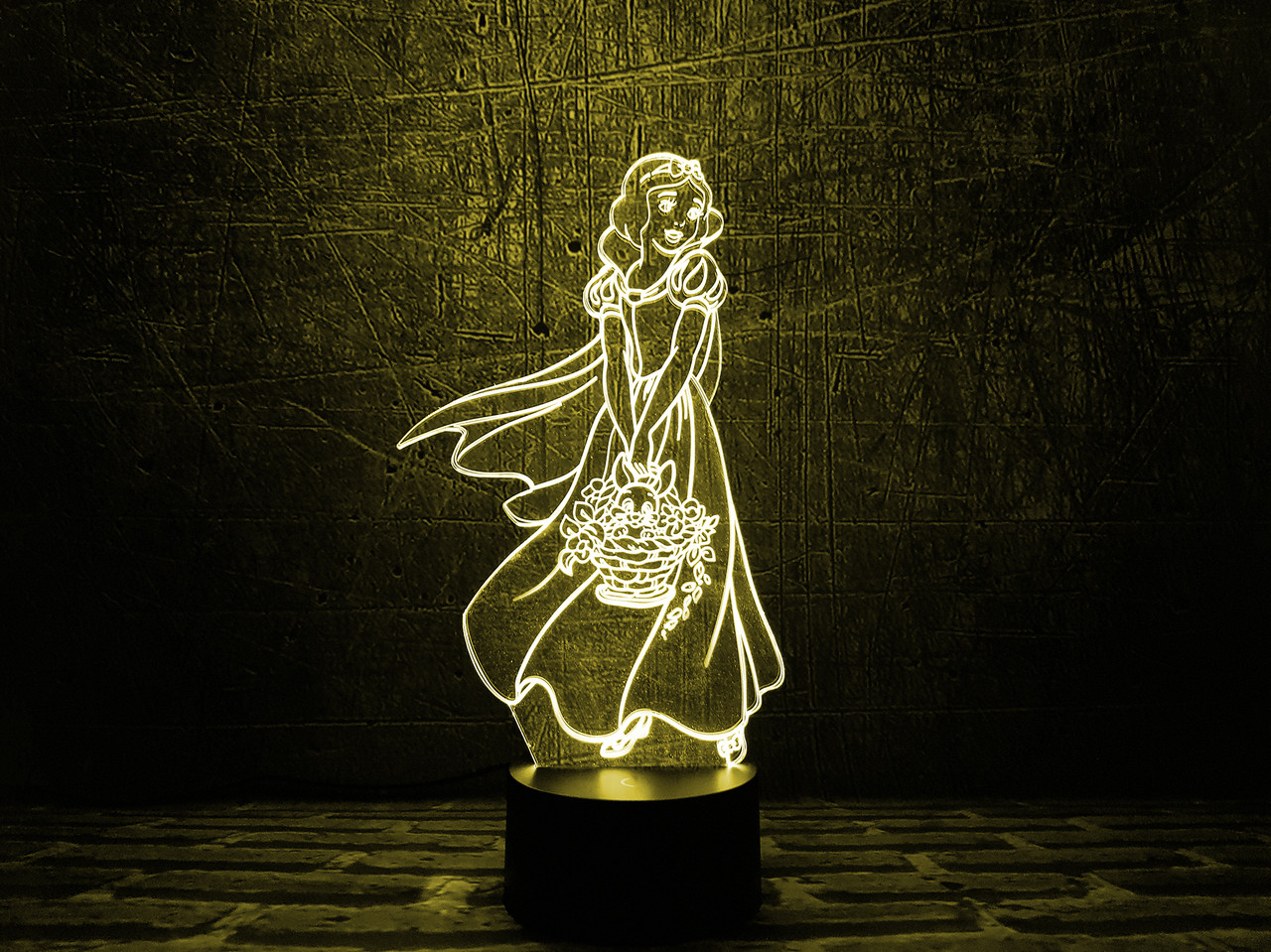 Змінна пластина для 3D-світильників "Білоснежка" 3DTOYSLAMP, фото 1