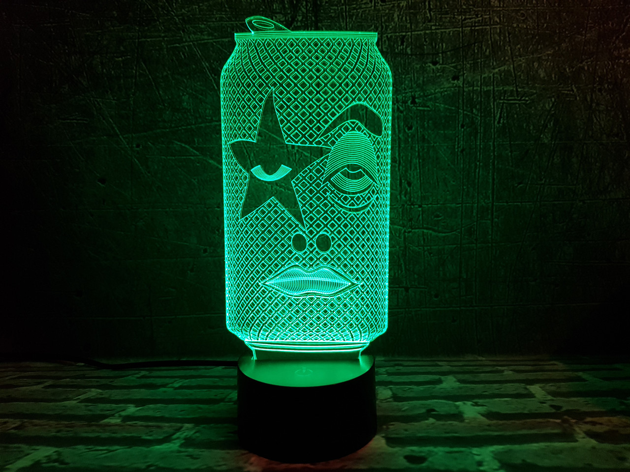 Змінна пластина для 3D нічника "Рок Бір" 3DTOYSLAMP, фото 1