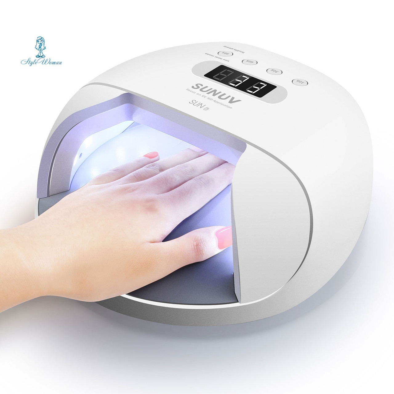 UV-LED Лампа SUN 7 48W професійна лампа для сушіння нігтів сан 7 Оригінал 30 діодів