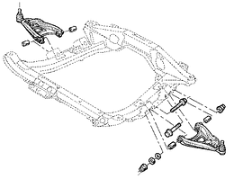 Важелі,сайлентблоки передніх важелів