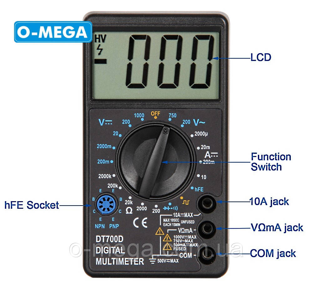 Мультиметр DT700D