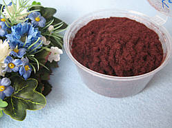 Флок пудра велика. Колір коричневий. р-р 1 мм. Об'єм 80 мл