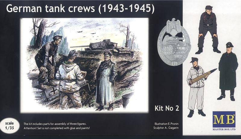 Німецький екіпаж танка (1943-1945) Kit 2. 1/35 MASTER BOX3508, фото 1
