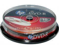 Диски HP DVD-R 4,7 GB 16x Cake box/10