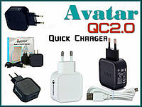 Avatar QC 2.0 Quick Charger. Скоростное зарядное устройство. Оригинал.