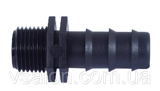 Стартер для крапельної трубки 16мм 3/4 зовнішня різьба, фото 1