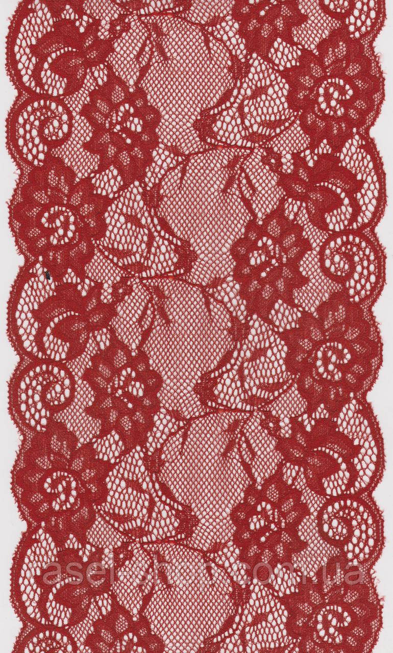 Мереживо стрейч цегла 17см 1036-10, фото 1