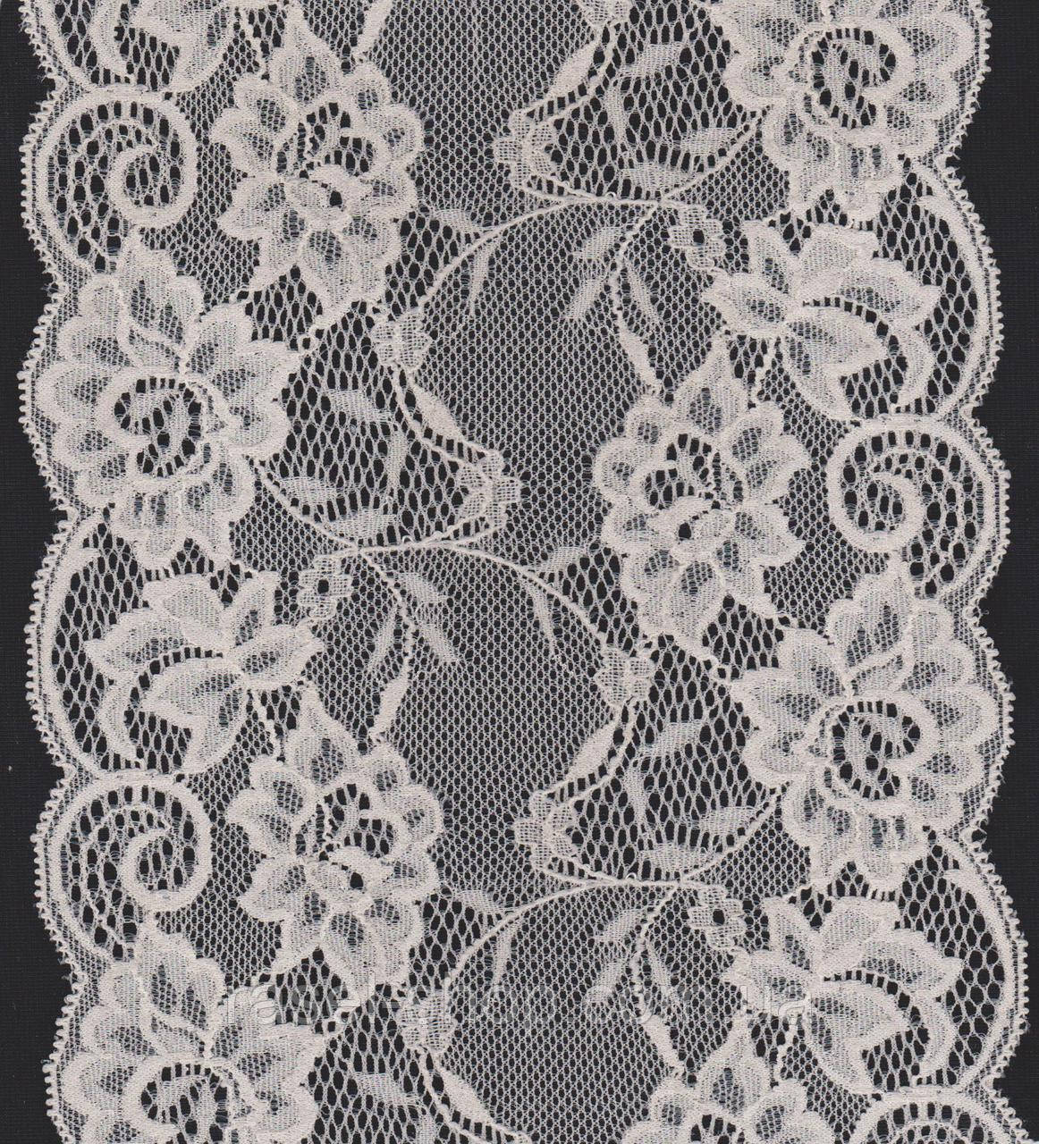 Мереживо стрейч крем 17см 1036-10, фото 1