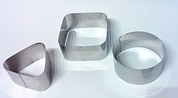 Форма для гарніру, кільця Круг Квадрат Трикутник 9см, 10см, 11см