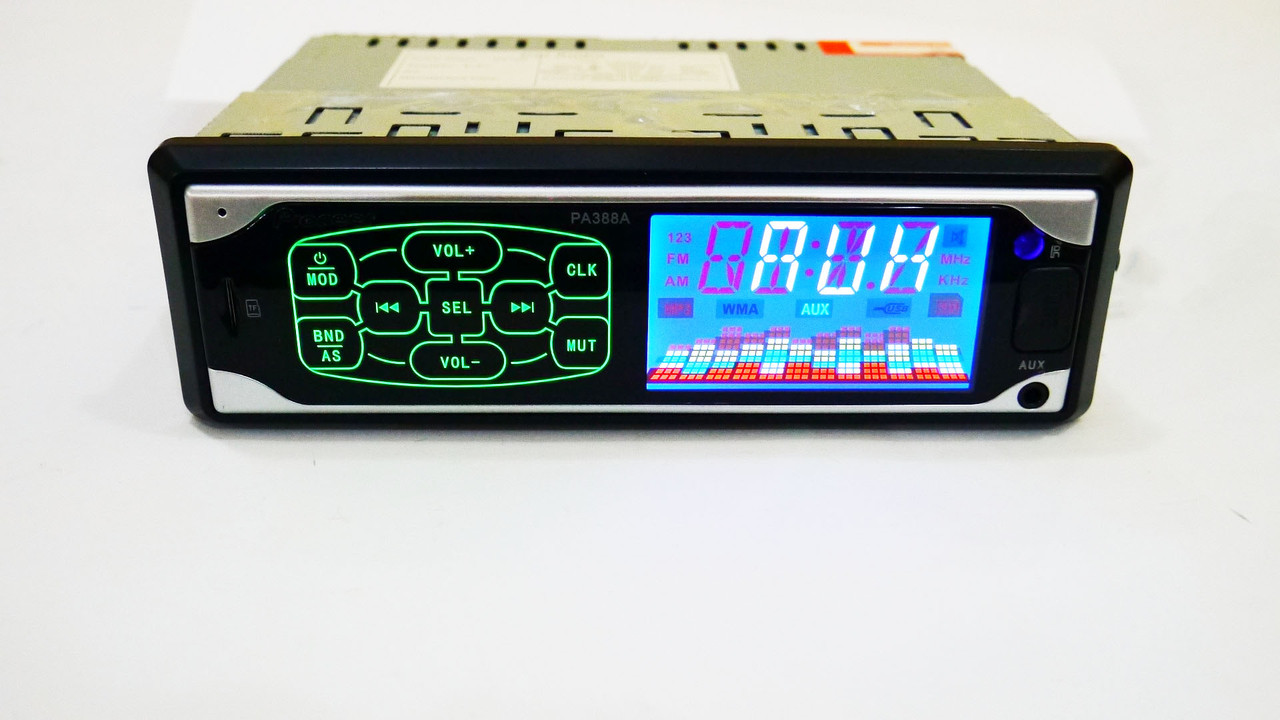 Автомагнітола PA 388A ISO — MP3 Player, FM, USB, SD, AUX сенсорна магнітола