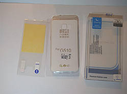 Силіконовий чохол бампер "Cherry" для Samsung Galaxy S7 G930F + плівка