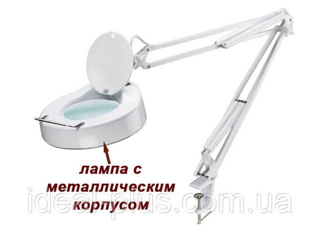 лампа лупа з круглої лампочкою