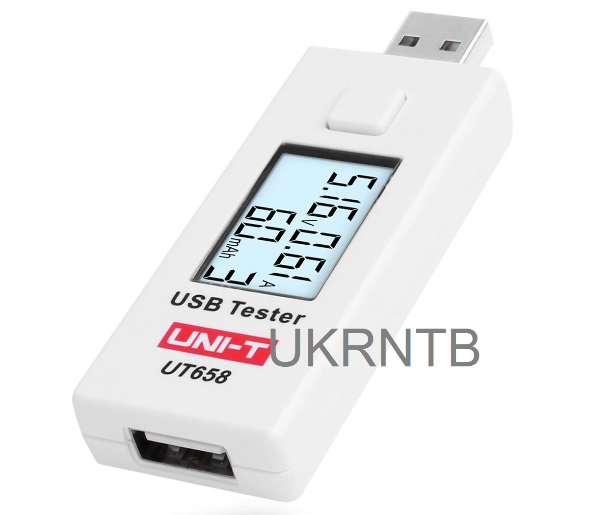 USB тестер UNIT UT658 / USB Tester / Вимірювач ємності акумулятора / батареї / Вольтметр / Амперметр