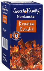 Цукор льодяникової коричневий Nordzucker Krusten Kandis Sweet Family 500г, фото 1