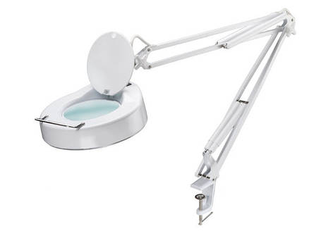 Лампа-лупа з кріпленням до столу,візку.