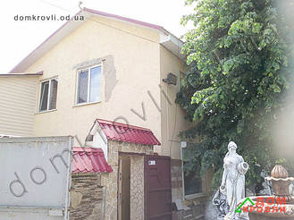 Устройство фасада металлическим Blocke House цвет ольха.