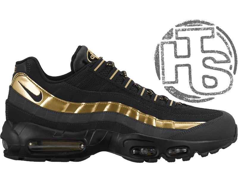 Чоловічі кросівки Nike Air Max 95 Black/Metallic Gold 538416-007