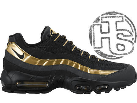 Чоловічі кросівки Nike Air Max 95 Black/Metallic Gold 538416-007, фото 1