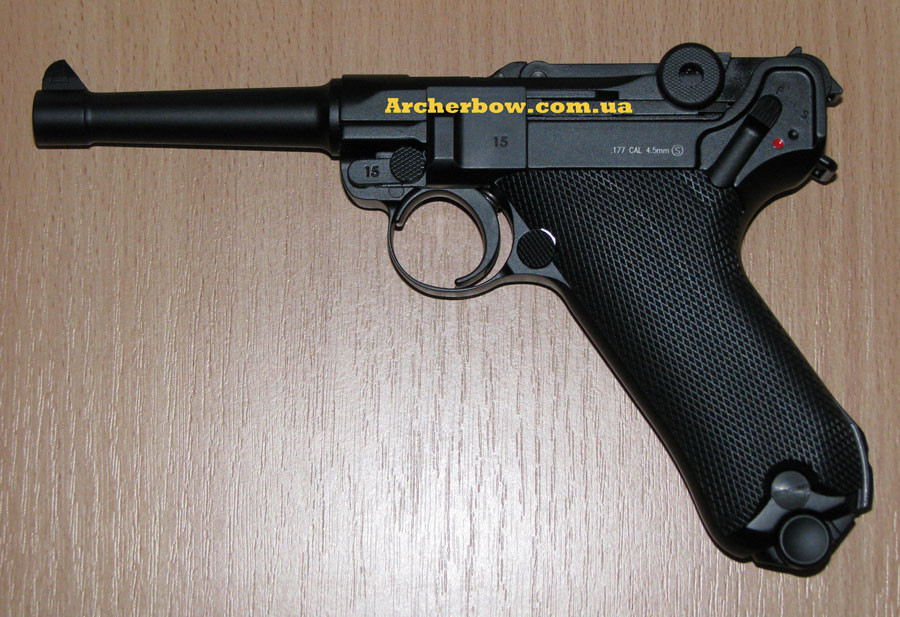 Пістолет пневматичний KWC Parabellum P 08 Blowback