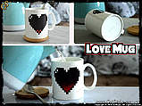 Чашка Love Mug чим гаряча вода тим яскравіше серце, фото 5