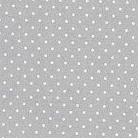 Ткань равномерного переплетения Zweigart Murano Lugana 32 ct. Petit Point 3984/7349 Gray/white dots(Серый в бе