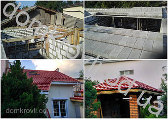 Монтаж модульной металлочерепицы Финера,