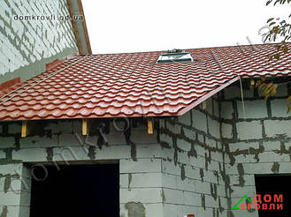 Монтаж модульной металлочерепицы Финера,