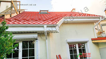 Монтаж модульной металлочерепицы Финера,