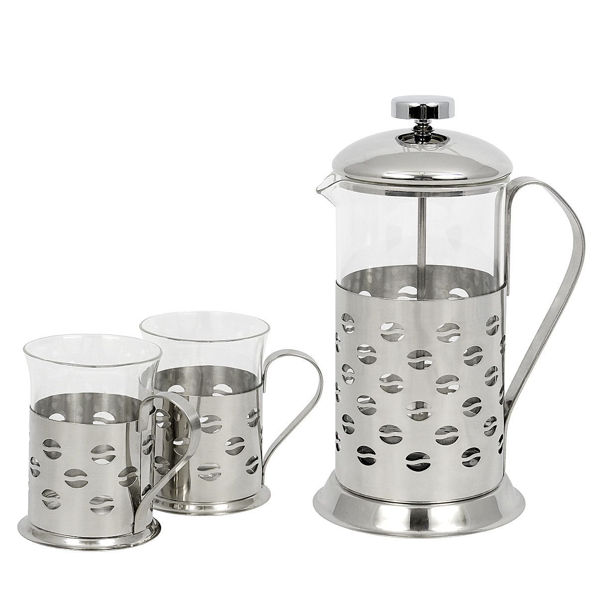Набір чайник і 2 склянки "Coffee Bean" (600 + 2х200 мл)