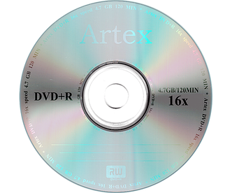 Диски Artex DVD+R 4,7 GB 16x, Bulk/50, сріблястий (CMC Magnetics)