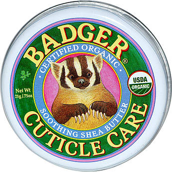 Органічний крем для кутикули з маслом ши Badger Soothing Shea Butter Cuticle Care 21 г