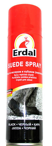 Фарба Чорна аерозоль для замші, нубуку, велюру Erdal 250 мл, фото 1