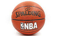 Мяч баскетбольный PU №7 SPALDING NBA (PU, бутил, оранжевый)