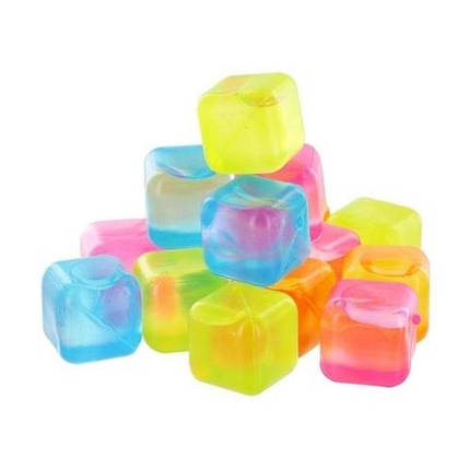 Багатокольорові багаторазові кубики для охолодження кальяну, набір із 20 штук, фото 2