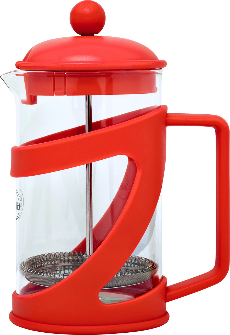 Заварювальний чайник Френч-прес червоний 600мл Con Brio CB5460