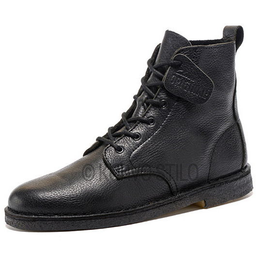 Оригінальні високі чоботи Clarks, шкіра, колір чорний, розмір 43