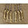 Шампура з бронзовою ручкою "Царський улов" у шкіряному сагайді, фото 4