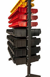 Стелаж із шухлядами ART15-138/2Д/Сенд для інструменту в гаражі Антрацит