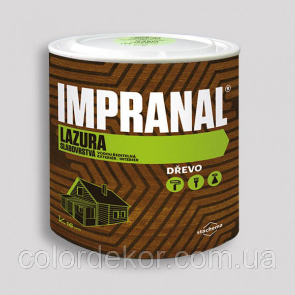 Тонкослойный лак-лазурь для дерева на водной основе IMPRANAL (вишня) 2,2 л